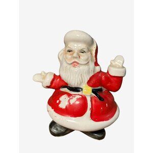 Santa Claus Ceramic Salt Shaker Figurine Single Vintage Shaker